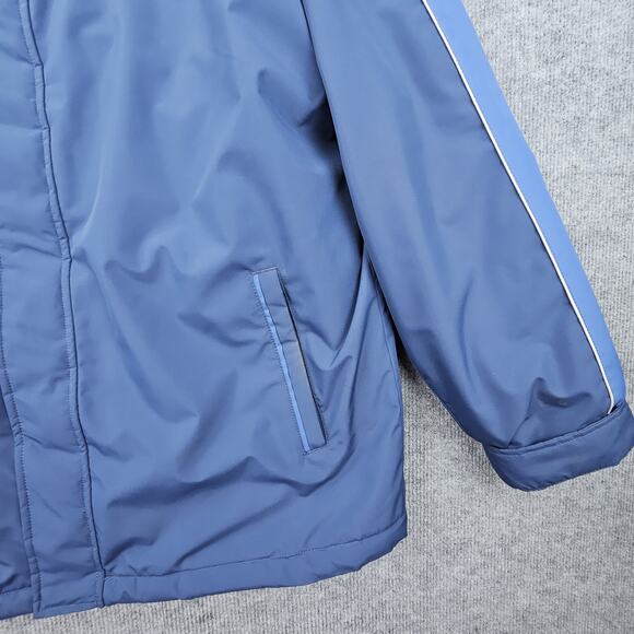Hyundai Jacket Mens Extra Large Blue Factory Logo Puffer Coat Warm Korea 115 - Picture 3 of 8